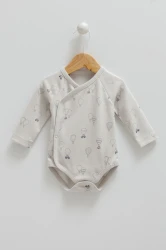 Body cu mâneca lungă Caramell Flaying Cars Grey, 2 buc. (0L) cumpăra în Chișinau. Foto 3