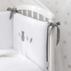 Комплект в кроватку Perina Teddy love Серо-Оливковый (6 предметов), 120x60 см купить в Кишиневе. Фото 9