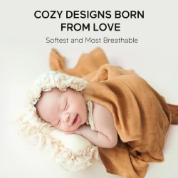 Пелёнки из муслина Momcozy Swaddle Wrap (120x120 см), 4 шт. купить в Кишиневе. Фото 5