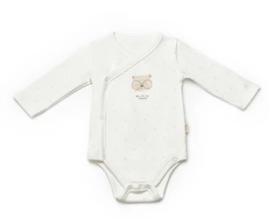 Body cu mânecă lungă BabyCosy Ivory & Ecru, 2 buc. (6-9L) cumpăra în Chișinau. Foto 3