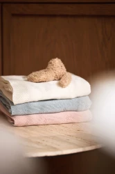 Пледик Jollein Cosy Knit Sea Green, 100x150 см купить в Кишиневе. Фото 7