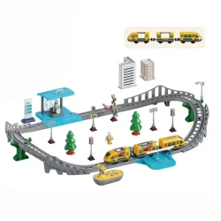 Железная дорога с поездом Essa Toys Electric Rail Train Yellow купить в Кишиневе. Фото 1