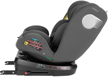 Scaun auto 40-150 cm (i-Size) Isofix KikkaBoo i-Moove 2 Dark Grey, rotativ 360° cumpăra în Chișinau. Foto 7
