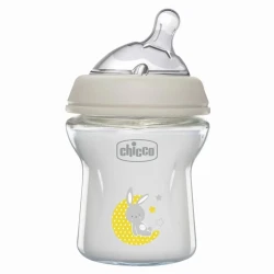 Biberon pentru bebeluși din sticlă Chicco Natural Feeling Moon&Rabbit, 150 ml cumpăra în Chișinau. Foto 1
