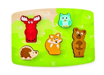 Деревянные пазлы Hape Forest Animal, 6 элементов купить в Кишиневе. Фото 7