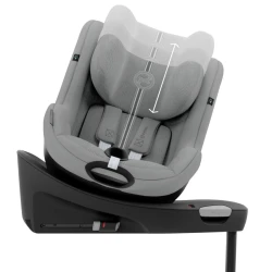 Автокресло 61-105 см (i-Size) Isofix Cybex Sirona G3 Plus Stone Grey, поворотное 360 купить в Кишиневе. Фото 3