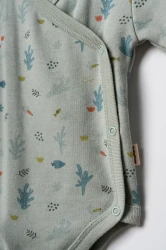 Боди с длинным рукавом BabyCosy Ecru & Green, 2 шт. (3-6М) купить в Кишиневе. Фото 10