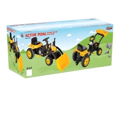Tractor excavator cu pedale Pilsan Active, galben-negru cumpăra în Chișinau. Foto 3