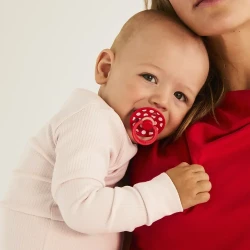 Круглые латексные соски Bibs Polka Blossom & Candy Apple (6-18 мес.), 2 шт. купить в Кишиневе. Фото 4
