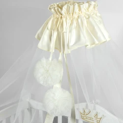 Балдахин PernaMea Premium Pompom с манжетой Ivory купить в Кишиневе. Фото 2