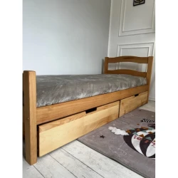 Детская кровать Goydalka Paris Натуральный с ящиком, 190x80 см купить в Кишиневе. Фото 2