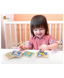Puzzle din lemn Viga Girafă, 4 elemente cumpăra în Chișinau. Foto 3