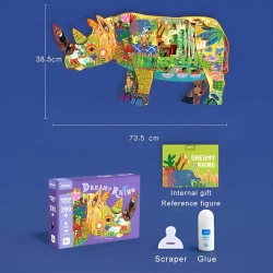 Puzzle Mideer Dreamy Rhino, 280 elemente cumpăra în Chișinau. Foto 3