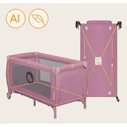 Манеж-кровать Lionelo Stefi Plus Pink Magnolia купить в Кишиневе. Фото 3