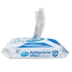 Servetele umede Smile Antibacterial, 60 buc. cumpăra în Chișinau. Foto 3
