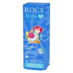 Зубная паста R.O.C.S. Kids Фруктовый рожок (без фтора) (3-7 лет) купить в Кишиневе. Фото 2