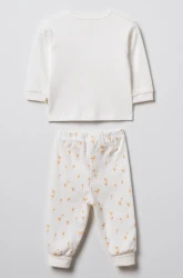 Пижама BabyCosy Ivory & Ecru (6-9М) купить в Кишиневе. Фото 2