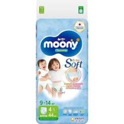 Scutece-chiloței Moony Extra Soft L (9-14 kg), 44 buc. cumpăra în Chișinau. Foto 1