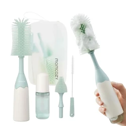 Perie electrică pentru biberoane Momcozy Push-Press Green cumpăra în Chișinau. Foto 1
