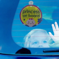 Semn auto BabyJem Baby/Prince/Princess on board Yellow cumpăra în Chișinau. Foto 2