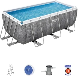 Бассейн для детей Bestway Power Steel Pro + фильтрующий насос 2006 л/ч, 8124 литров купить в Кишиневе. Фото 1
