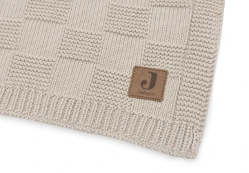 Păturică Jollein Box Knit GOTS Warm Sand, 100x150 cm cumpăra în Chișinau. Foto 3