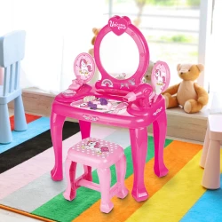 Măsuță de toaletă pentru copii cu scăunel Dolu Unicorn, roz cumpăra în Chișinau. Foto 3