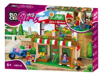 Конструктор Blocki MyGirls Lara's Pizza Place Пиццерия, 264 элементов купить в Кишиневе. Фото 1