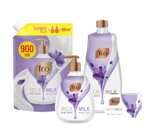 Жидкое мыло Teo Rich Milk Sensual Care, 400 мл купить в Кишиневе. Фото 3