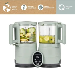 Aparat de gatit robot de bucătărie multifuncțional 4 in 1 Babymoov Nutribaby Glass Celadon Green cumpăra în Chișinau. Foto 2