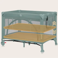 Кроватка манеж Lionelo Laura Green Sage купить в Кишиневе. Фото 6