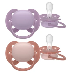 Suzeta ortodontică din silicon Philips Avent Ultra Soft Pink & Purple (6-18 luni), 2 buc. cumpăra în Chișinau. Foto 1