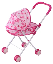 Коляска для куклы ChiToys Flowers Pink купить в Кишиневе. Фото 1