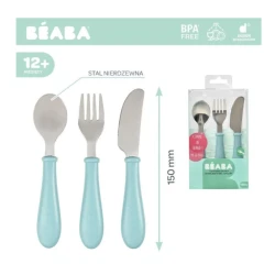 Набор столовых приборов Beaba  Airy Green 3 шт купить в Кишиневе. Фото 6