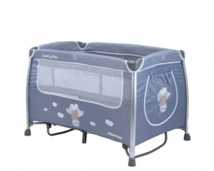 Кроватка манеж 2 в 1 KikkaBoo Dreamy Bear Grey купить в Кишиневе. Фото 3