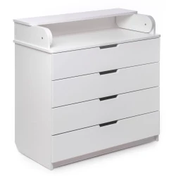 Set Pătuț Kuzea Elza White Nature + Comoda-măsuță de înfășat HappyBaby Pro 800 MDF White cumpăra în Chișinau. Foto 5