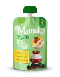 Piureu Mamuko de orez și fructe organic (de la 4 luni +), 100g cumpăra în Chișinau. Foto 1