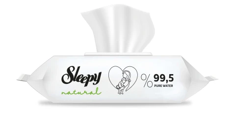 Влажные салфетки Sleepy Natural, 60 шт. купить в Кишиневе. Фото 2