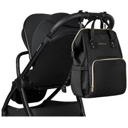 Geanta pentru carucior KikkaBoo Siena Black and Gold cumpăra în Chișinau. Foto 11