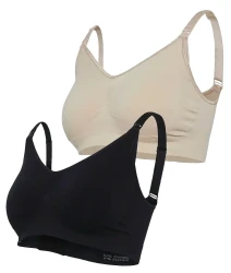 Бюстгальтеры для кормления Carriwell Original Black & Beige, размер S/M, 2 шт. купить в Кишиневе. Фото 1