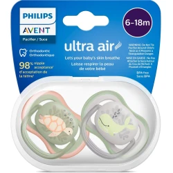 Suzeta simetrica ortodontica din silicon Philips Avent Ultra Air Boy (6-18 luni), 2 buc. cumpăra în Chișinau. Foto 2