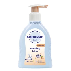 Loțiune pentru copii cu unt de shea Sanosan Baby Dry Skin, 200 ml cumpăra în Chișinau. Foto 1