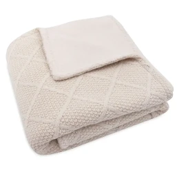 Păturică Jollein Check Knit Oatmeal/Teddy Fleece, 75x100 cm cumpăra în Chișinau. Foto 2