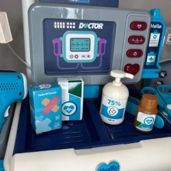 Игровой набор доктора Essa Toys Hello Doctor, медицинский столик на колёсах с аксессуарами купить в Кишиневе. Фото 5