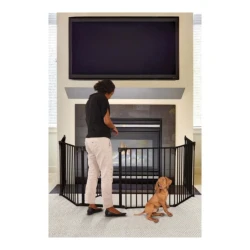 Барьер-манеж DreamBaby Royale Converta 3 в 1 G2003BB, 6 панелей, 3,8 м, черный купить в Кишиневе. Фото 5