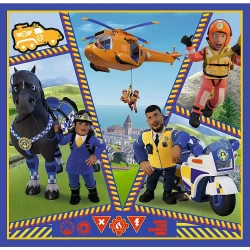 Пазл Trefl 3in1 Prism A&D Fireman Sam Fireman Sam's day, 106 элементов купить в Кишиневе. Фото 4