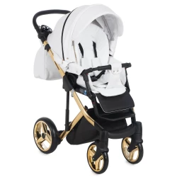 Carucior 2 in 1 Adamex Chantal Star White Gold cumpăra în Chișinau. Foto 3