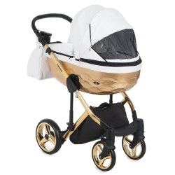 Carucior 2 in 1 Adamex Chantal Star White Gold cumpăra în Chișinau. Foto 2