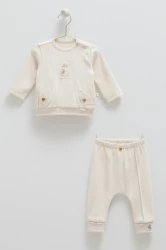 Комплект из 2 штук Caramell Good Baby Beige & Cream (9-12М) купить в Кишиневе. Фото 1