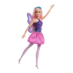 Păpușă-zână Barbie Dreamtopia JKB62, păr roz cu mov, fustă roz cumpăra în Chișinau. Foto 1